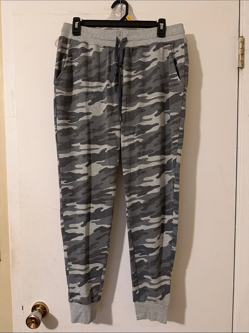 Marc New York Gray Camouflage Joggers - Drawstring Waist